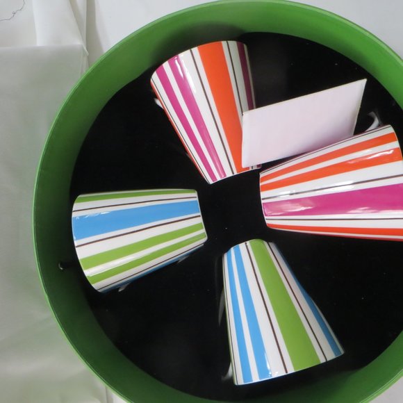 Kate Spade Collins Stripe Mugs Set of 4 - Picture 3 of 8